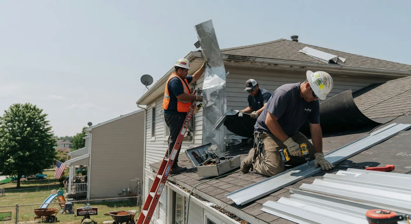 Storm Damage Metal Roof Repair in Warfordsburg, PA